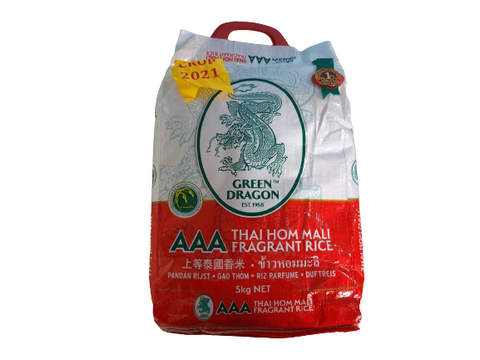 Green Dragon Thai Hom Mali Fragrant rice 5kg