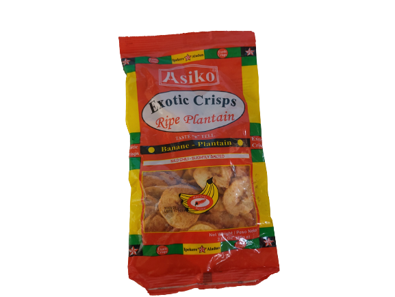 Asiko Exotic Crisps Ripe Plantain (Mild Chilli)